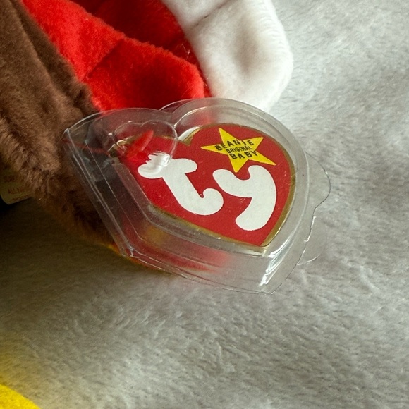 Gobbles the Turkey TY Beanie Baby - Picture 4 of 7